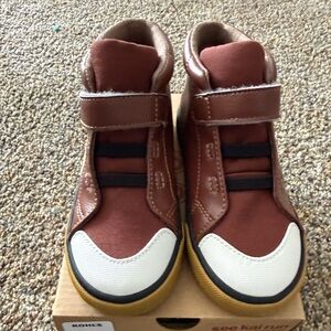 See Kai Run Brown, White & Black Kids Sneakers